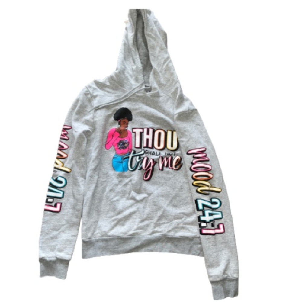 Thou Shall Not Try Me Hoodie | Size XL